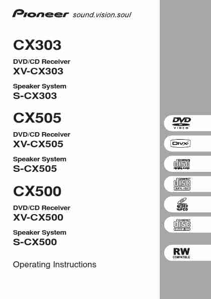 Pioneer Home Theater System CX505-page_pdf